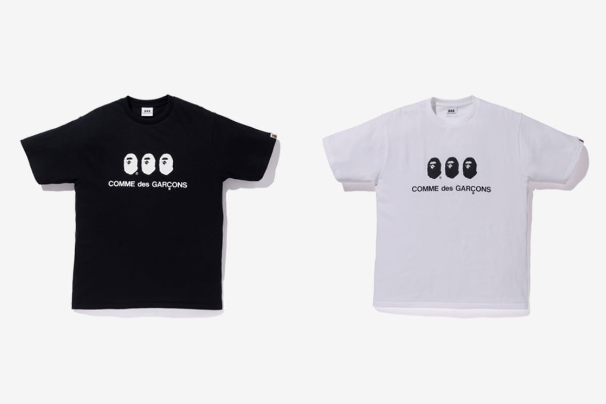 cdg x bape t shirt